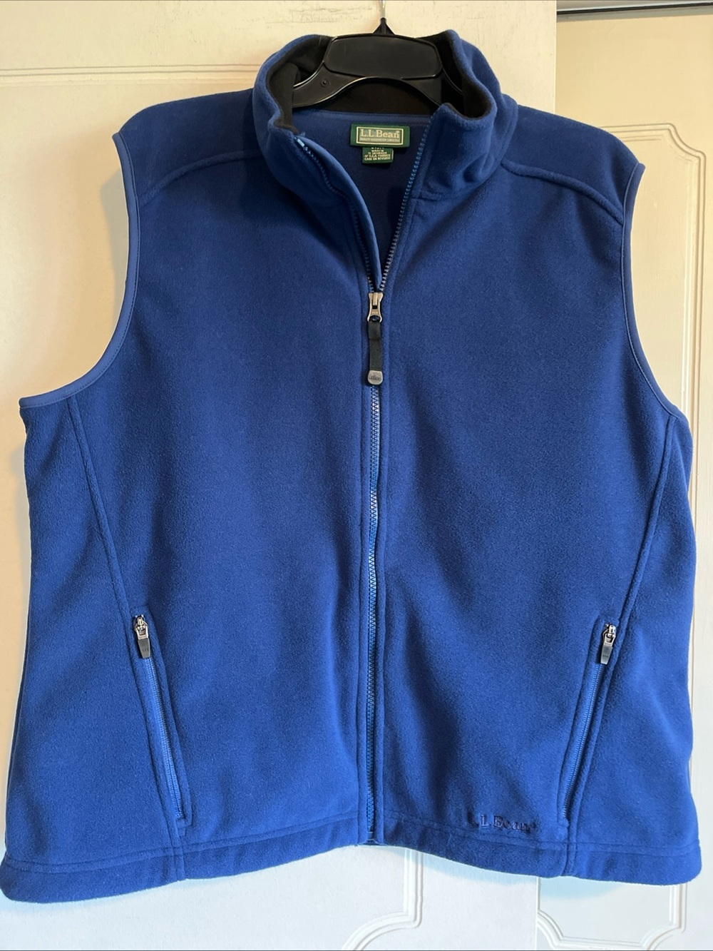 Vintage LL Bean Fleece Vest Womens XL Royal Blue Full Zip Gorpcore 90s RN 71341